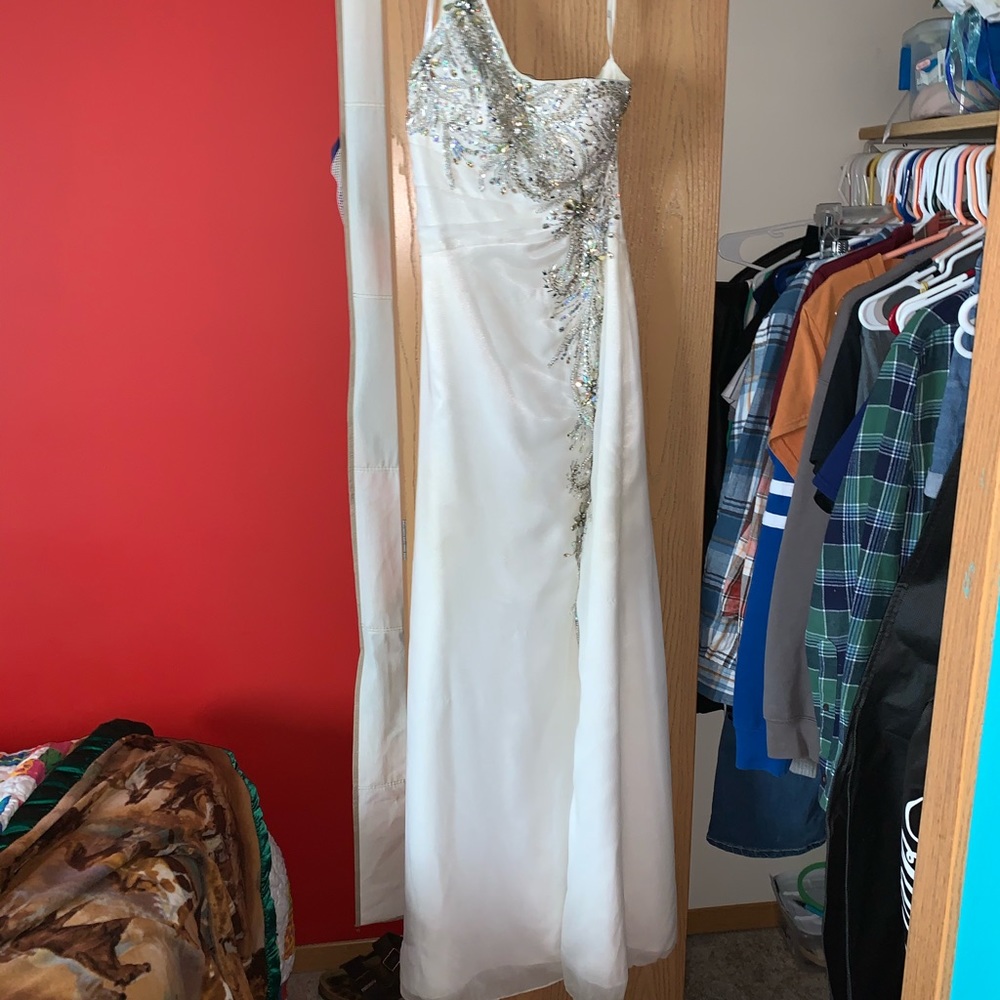 White prom dress
